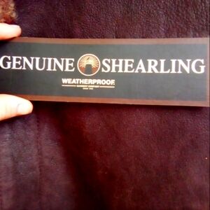 Real leather jacket with tags still attached